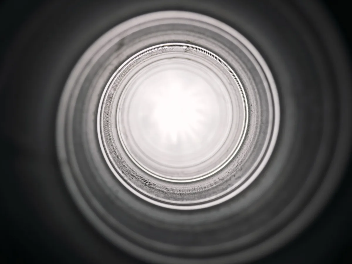 Same pipe after epoxy lining — smooth, seamless, full-diameter interior