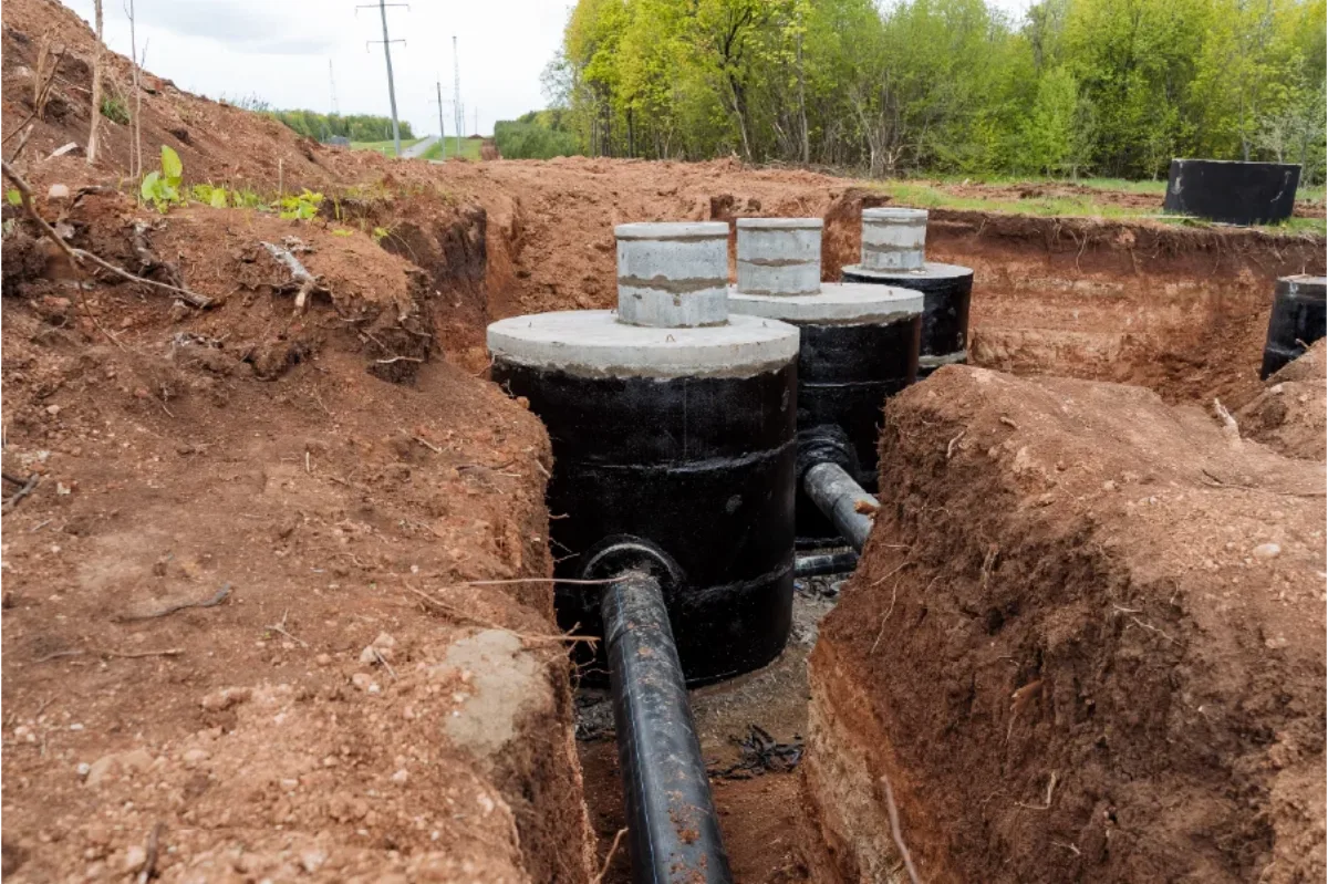 Septic system installation